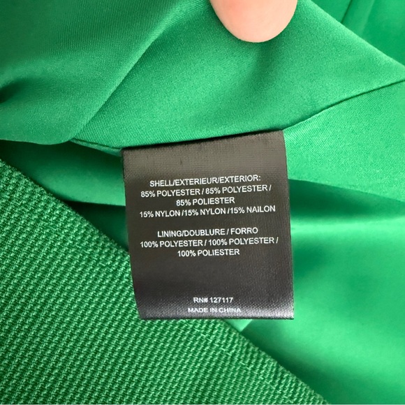 NWT Badgley Mischa Floral Applique Babydoll formal Dress Green Sz 10 - Picture 12 of 12